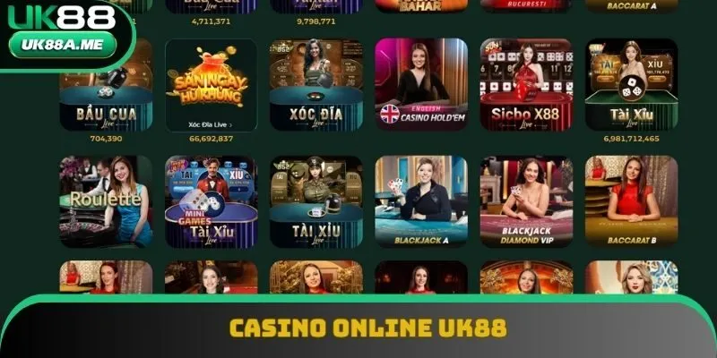 Trải nghiệm sảnh casino trực tuyến thú vị