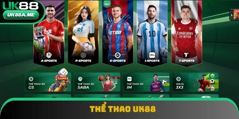 Sảnh thể thao là sảnh không thể bỏ qua khi đến với UK88