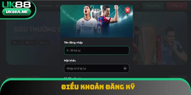 Điều khoản UK88 nêu rõ yêu cầu đăng ký Điều khoản UK88 nêu rõ yêu cầu đăng ký