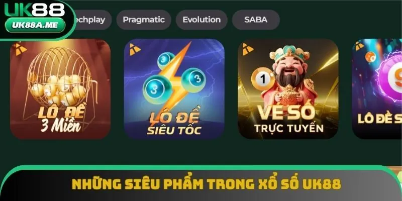 Những siêu phẩm trong xổ số UK88